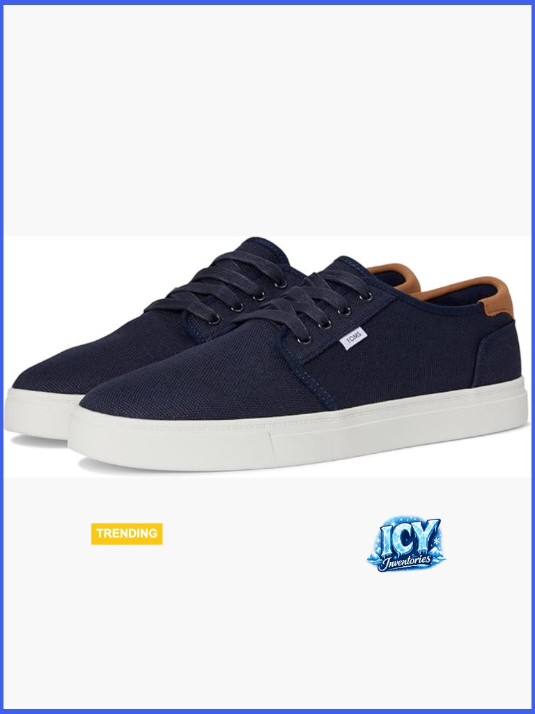 Men's Canvas Sneakers With Cloudbound Foam Insoles, Lace-Up Low Profile